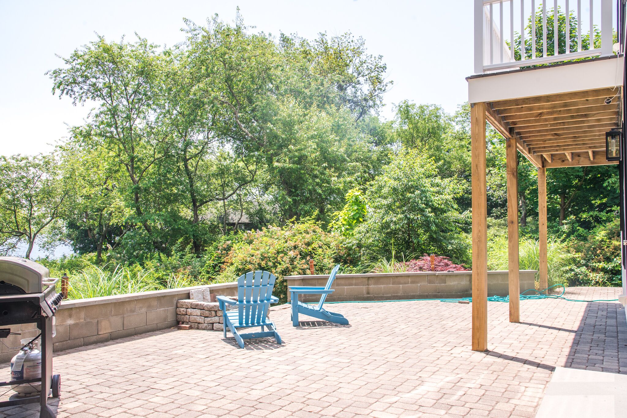 Large Patio with Grill and Fire Pit. Roast marshmallows and listen to music:)