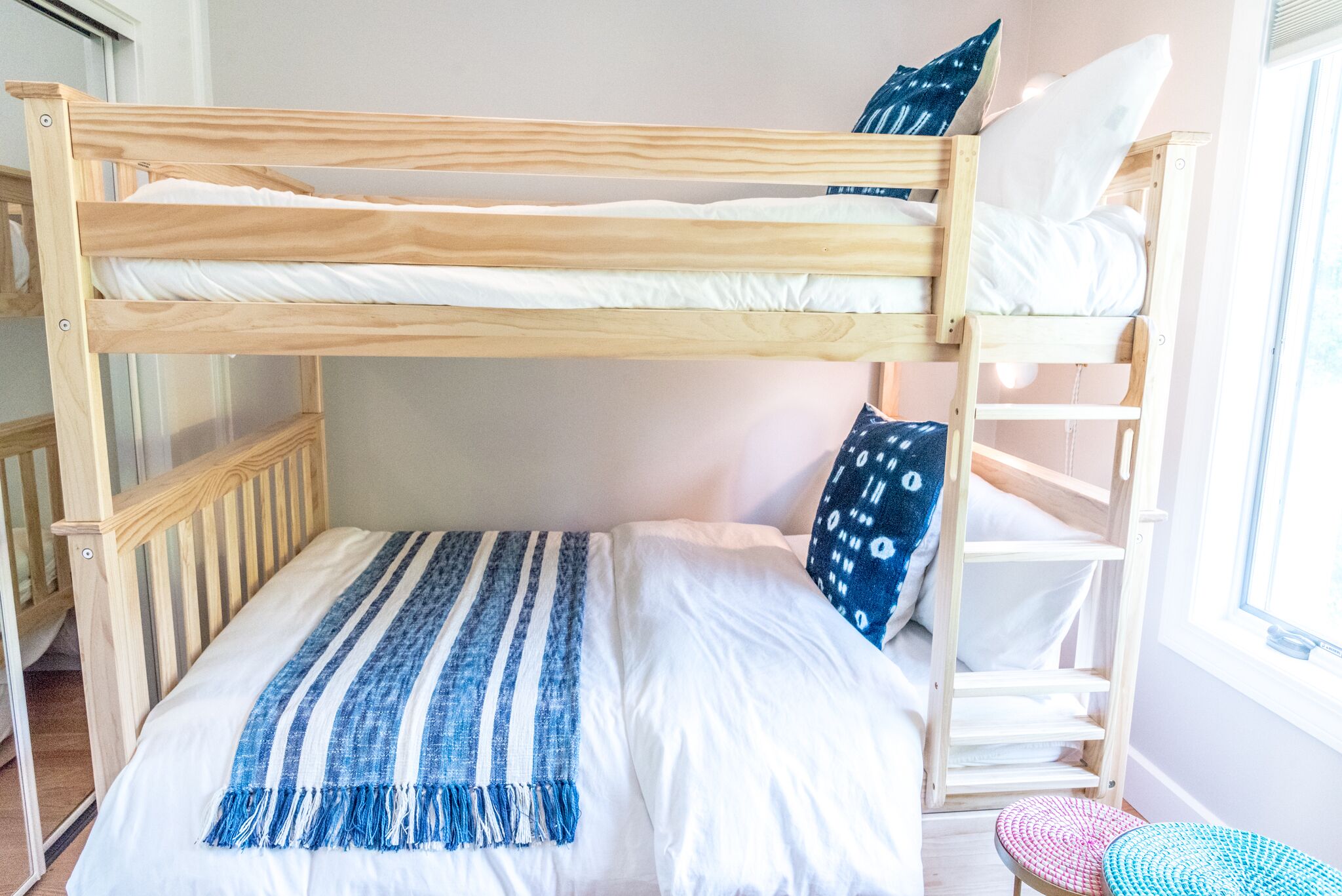 Bunk Bedroom: Full above Full Bunk Bed with twin pull out trundle bed